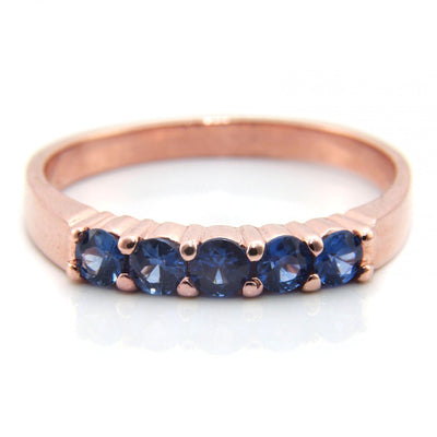 Simon Alexander Three Stone Sapphire Ring - Rococo Jewellery