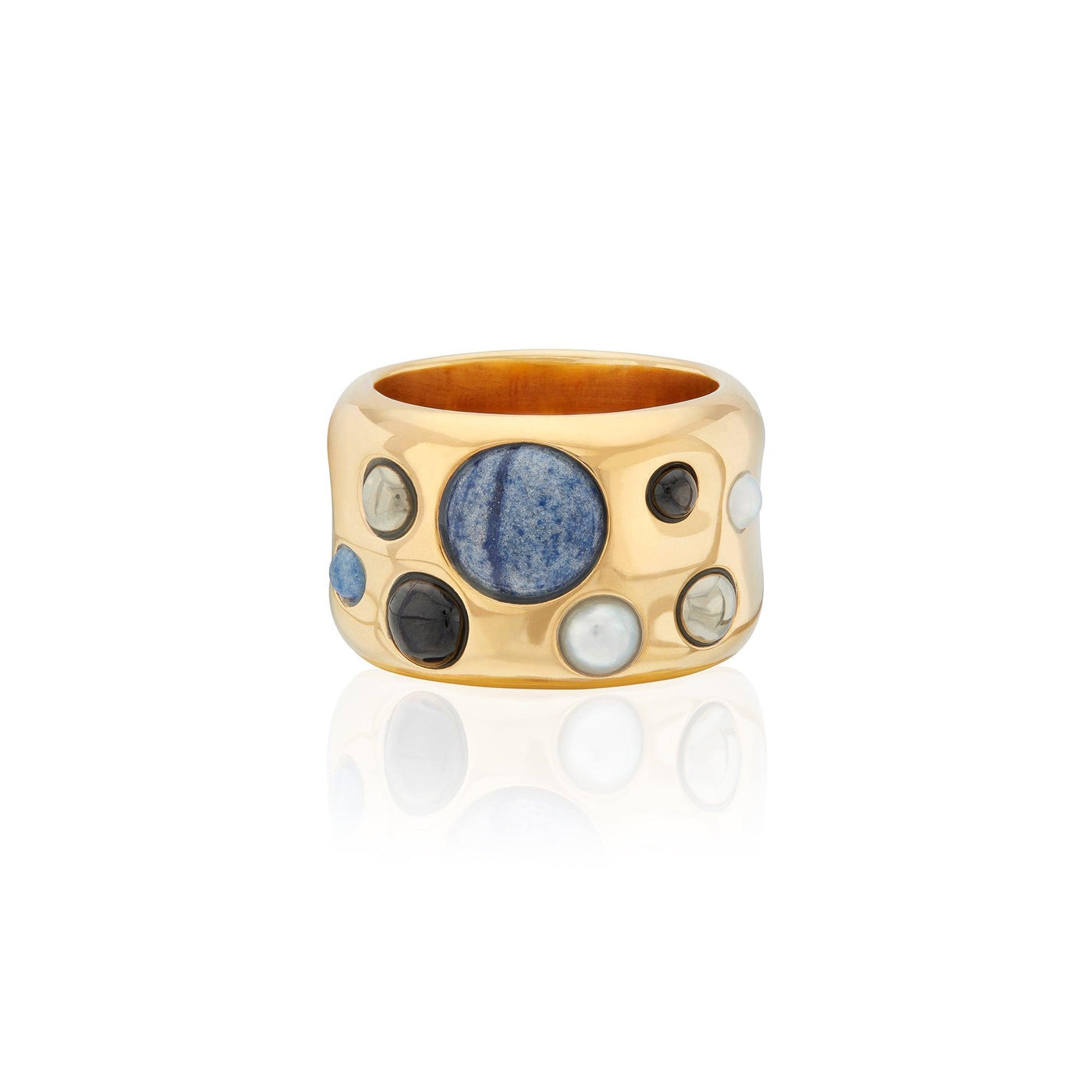 Anna Beck Limited Edition Wavy Multi-Stone Ring - Rococo Jewellery