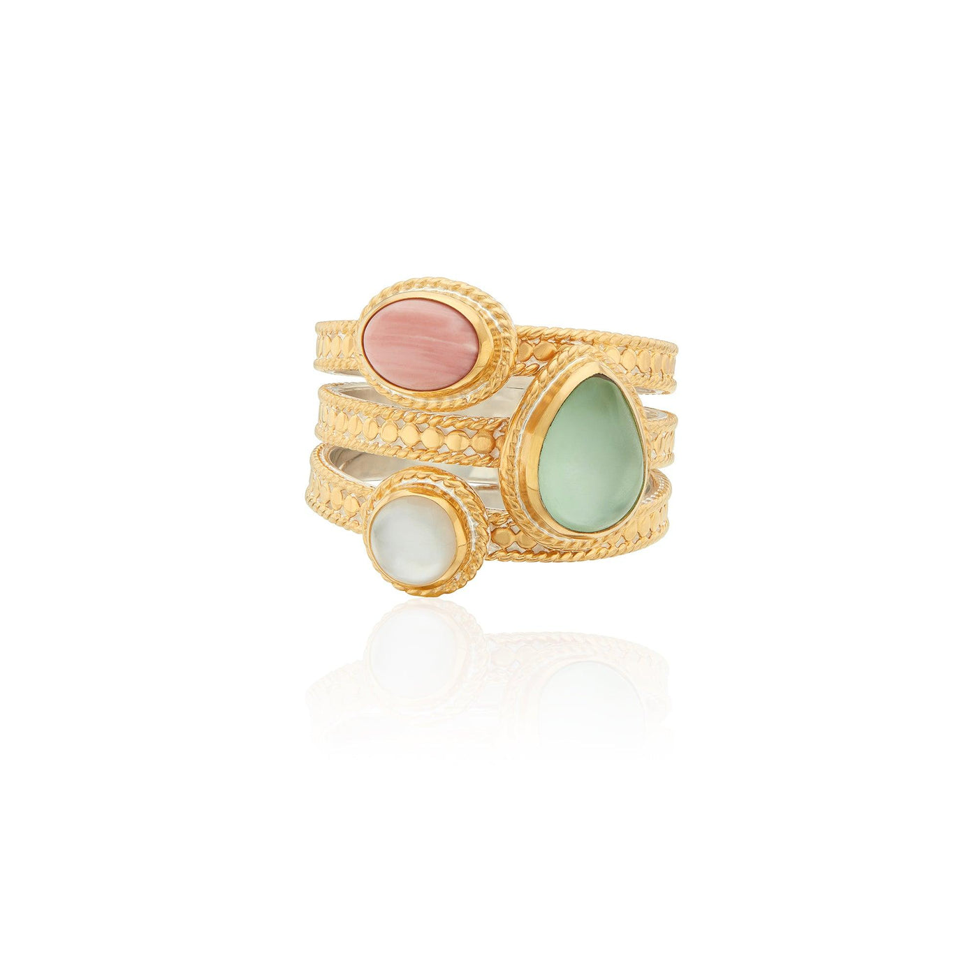 Anna Beck Gold Oasis Faux Stacking Ring - Rococo Jewellery