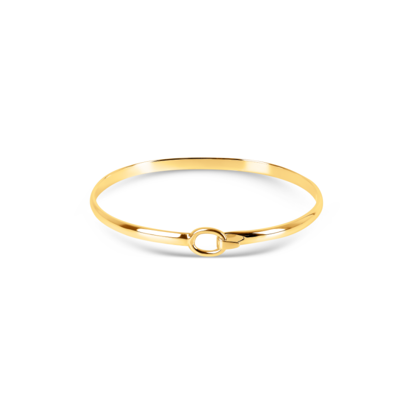 Gold Vermeil Open Belt Bangle