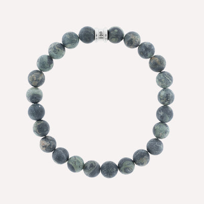 Matte Kambaba Jasper Gemstone Beaded Bracelet