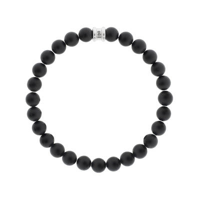 Black Onyx Gemstone Beaded Bracelet