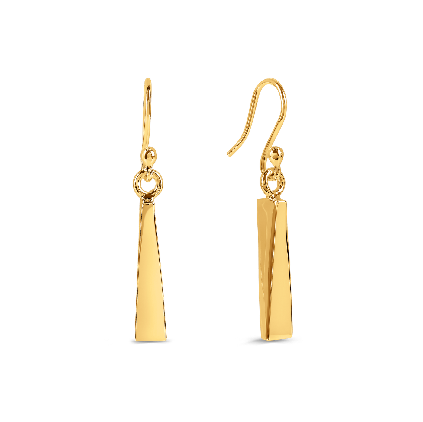 18ct Gold Vermeil Column Earrings