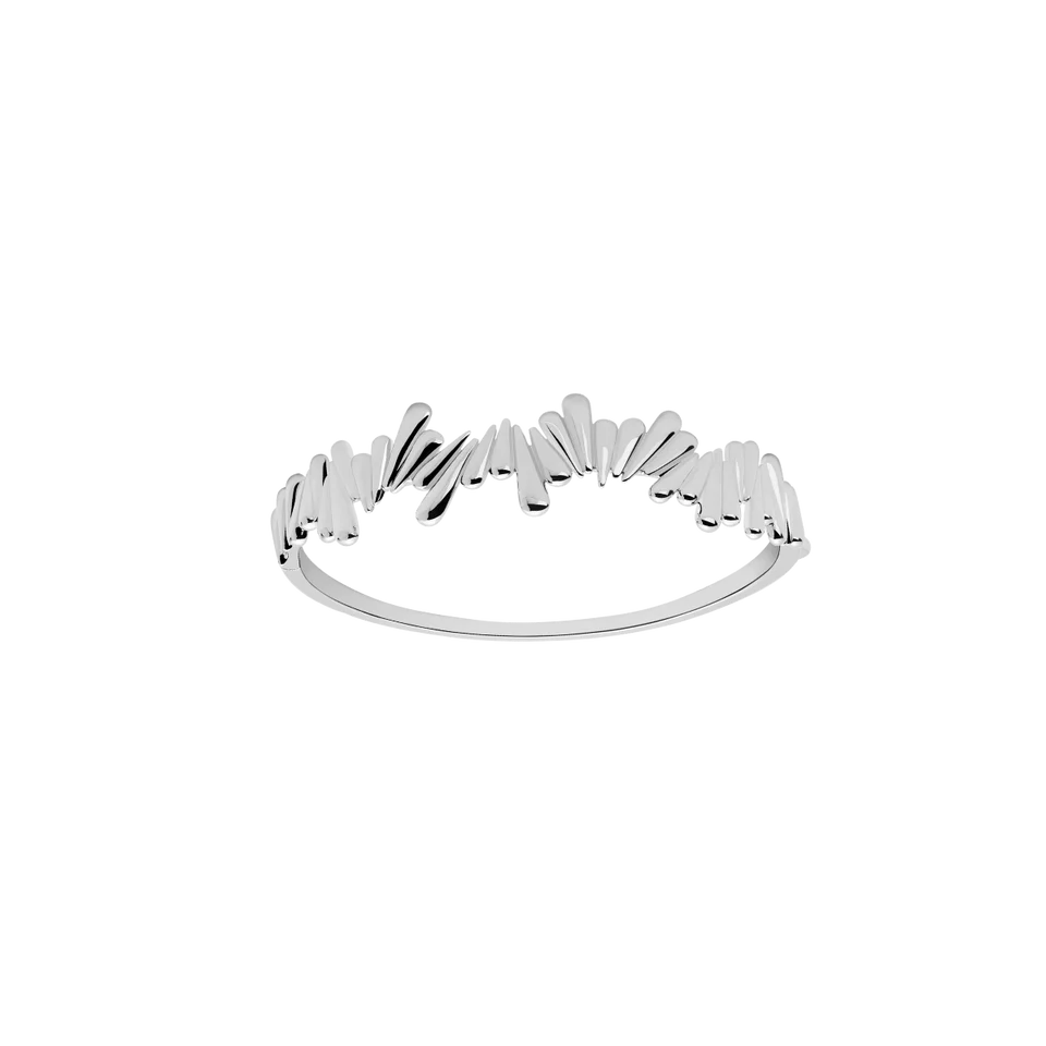 Lucy Q Sterling Silver Shard Bangle