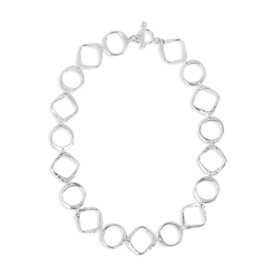 Sterling Silver Squircle Necklace