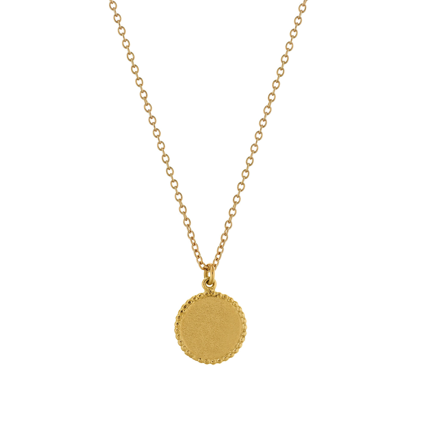 Alex Monroe Gold Small Swallow Disc Necklace - Rococo Jewellery