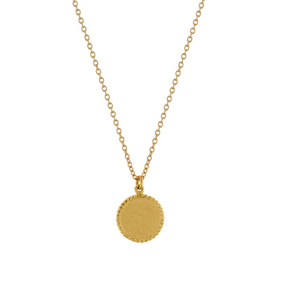 Alex Monroe Gold Small Swallow Disc Necklace - Rococo Jewellery