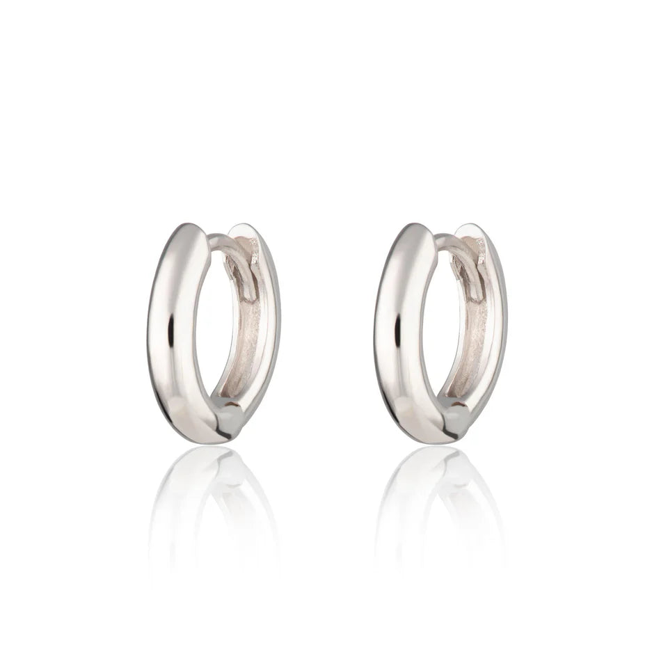 Scream Pretty Sterling Silver Huggie Hoop Earrings