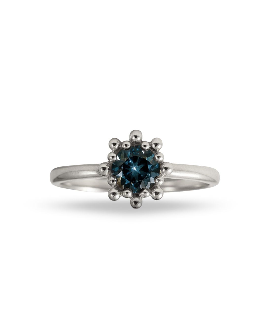 Dainty London Sterling Silver Mini Zaria Ring