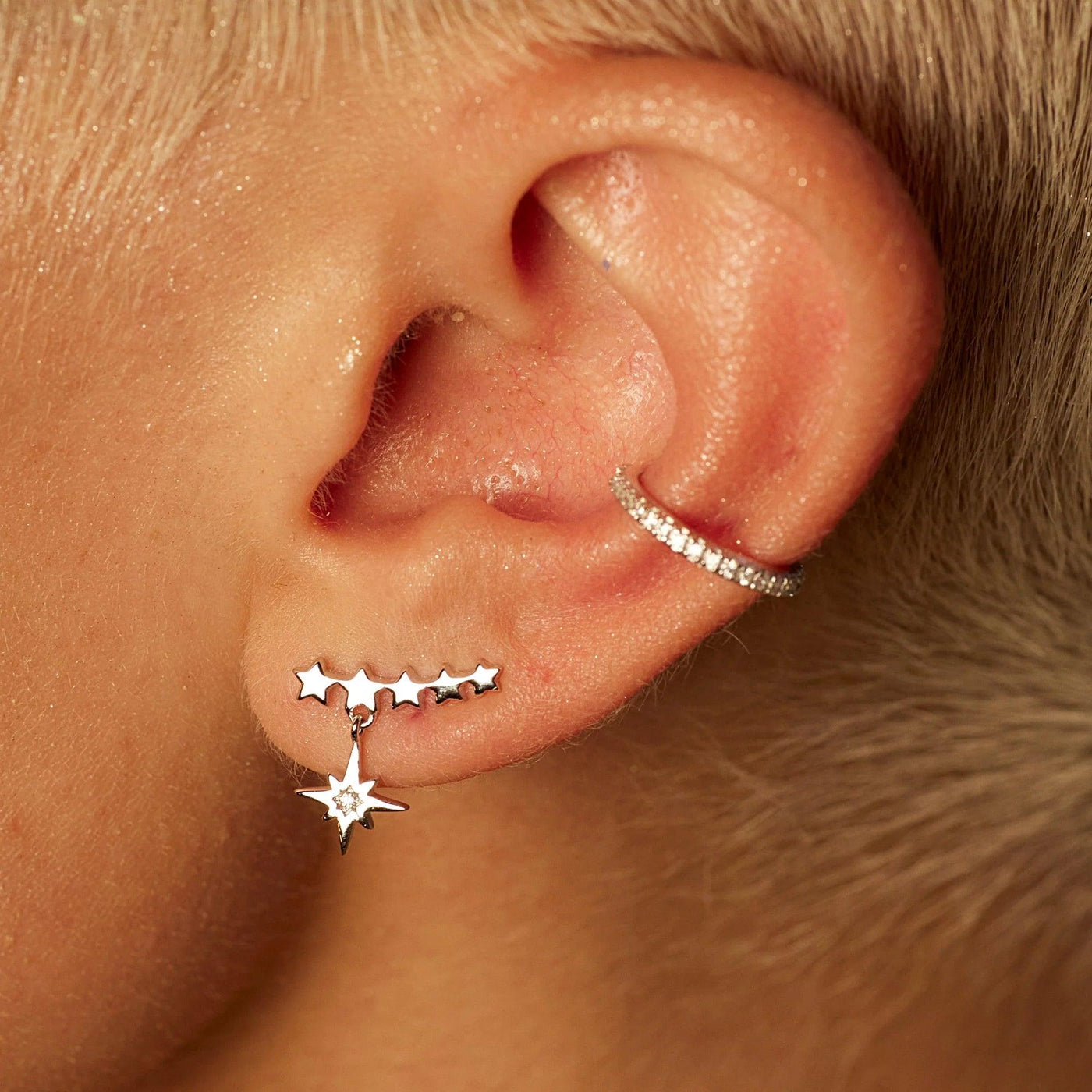 Scream Pretty Starburst Ear Climber Earrings - Rococo Jewellery