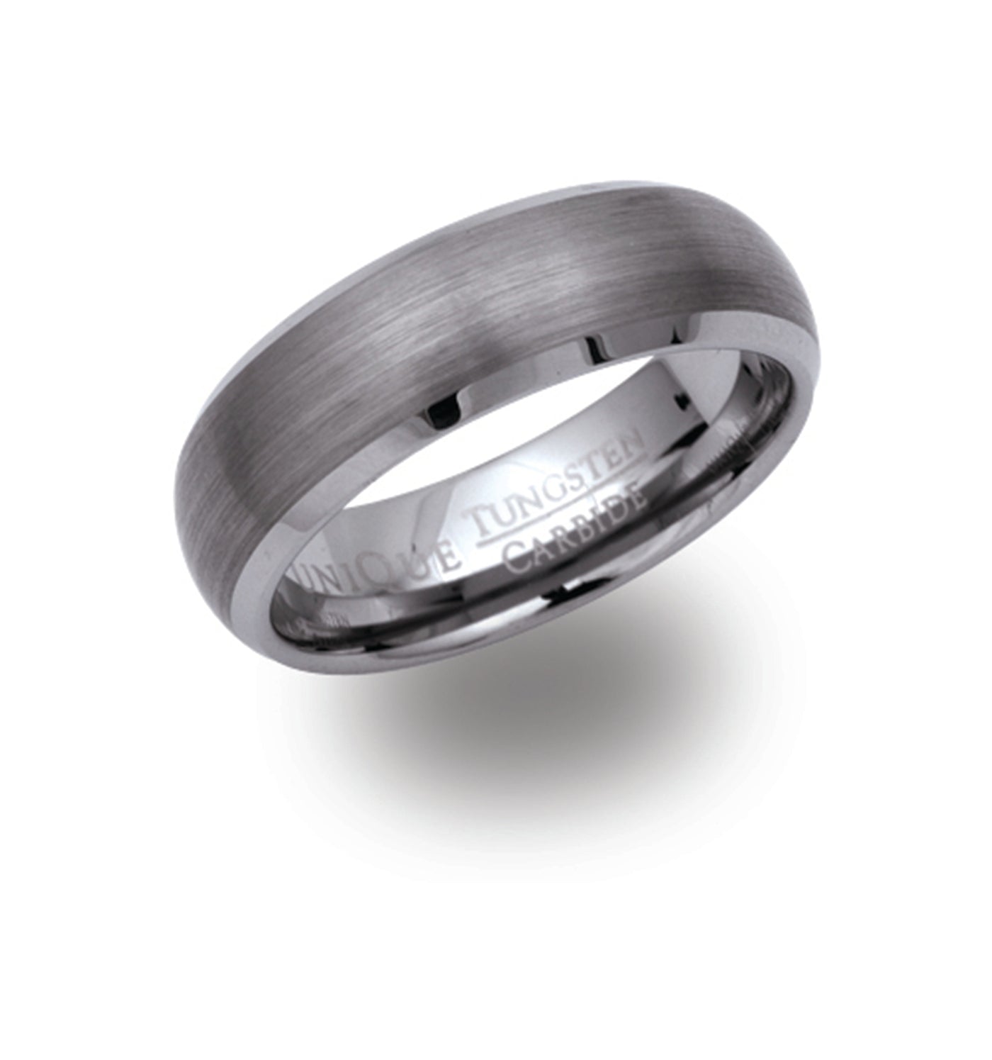 Tungsten Carbide Brushed Court Ring