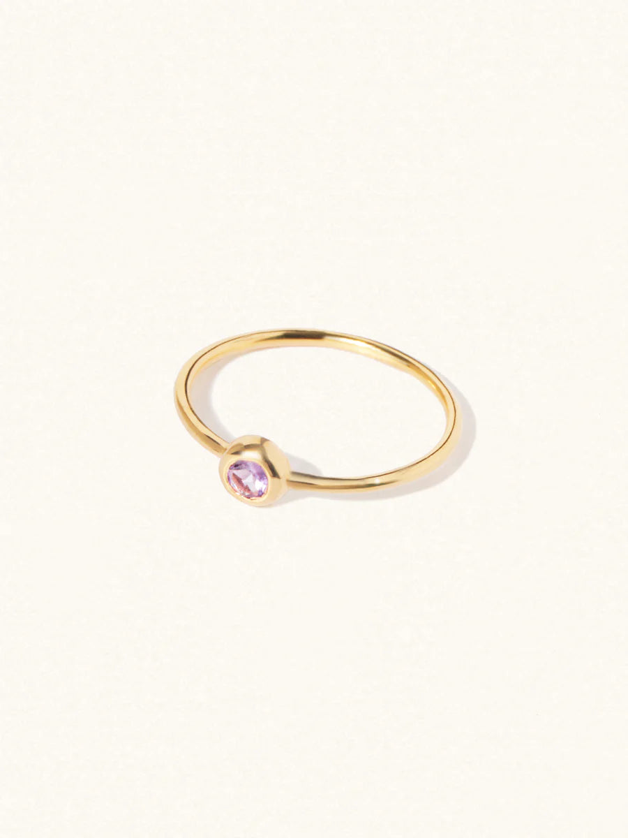 Luceir 18ct Gold Vermeil Brazilian Amethyst Ring