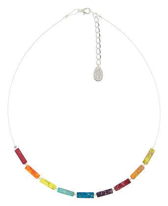 Carrie Elspeth Rainbow Jasper Half Beaded Necklace