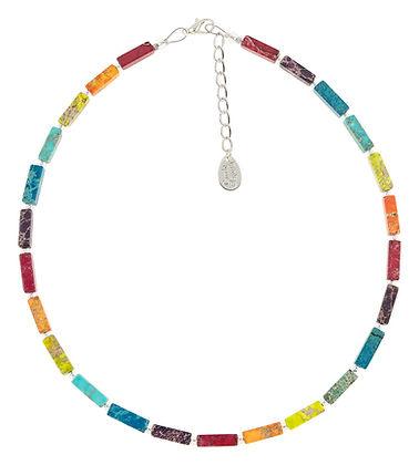 Carrie Elspeth Rainbow Jasper Full Beaded Necklace - Rococo Jewellery