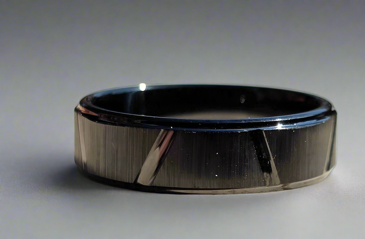 Tungsten Carbide Black Matte Ring