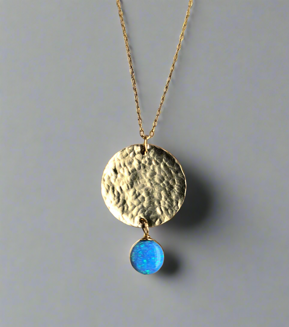 Yaron Morhaim Gold Opal Drop Necklace