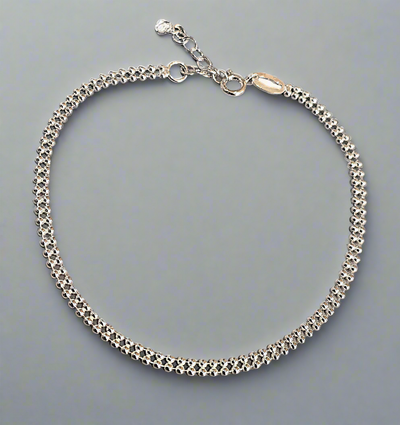 Sterling Silver Panther Chain Bracelet