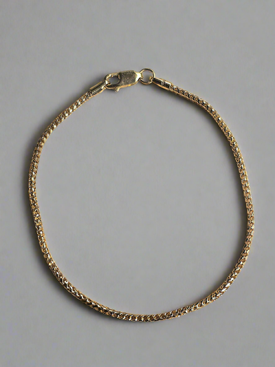 9ct Yellow Gold Filed Franco Bracelet