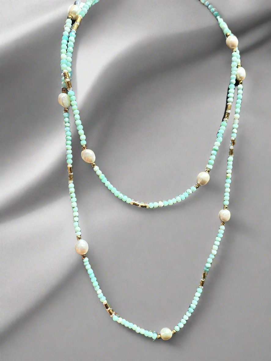 Yaron Morhaim Long Peruvian Opal Necklace