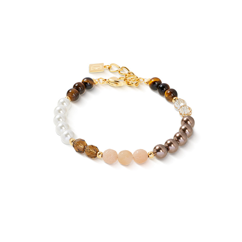 Coeur De Lion Precious Elysia Gold Brown Bracelet
