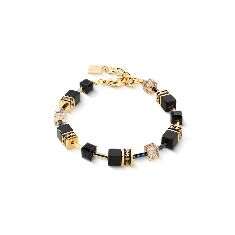 Coeur De Lion GeoCUBE® Black Gold Onyx Bracelet