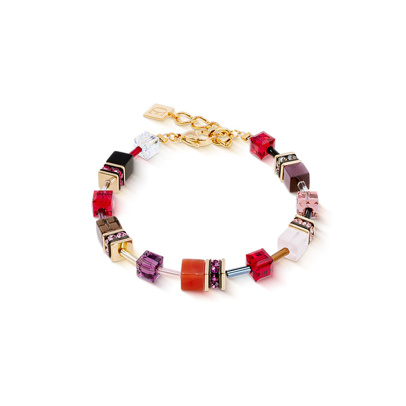 Coeur De Lion GeoCUBE® Iconic Precious Festive Red Bracelet