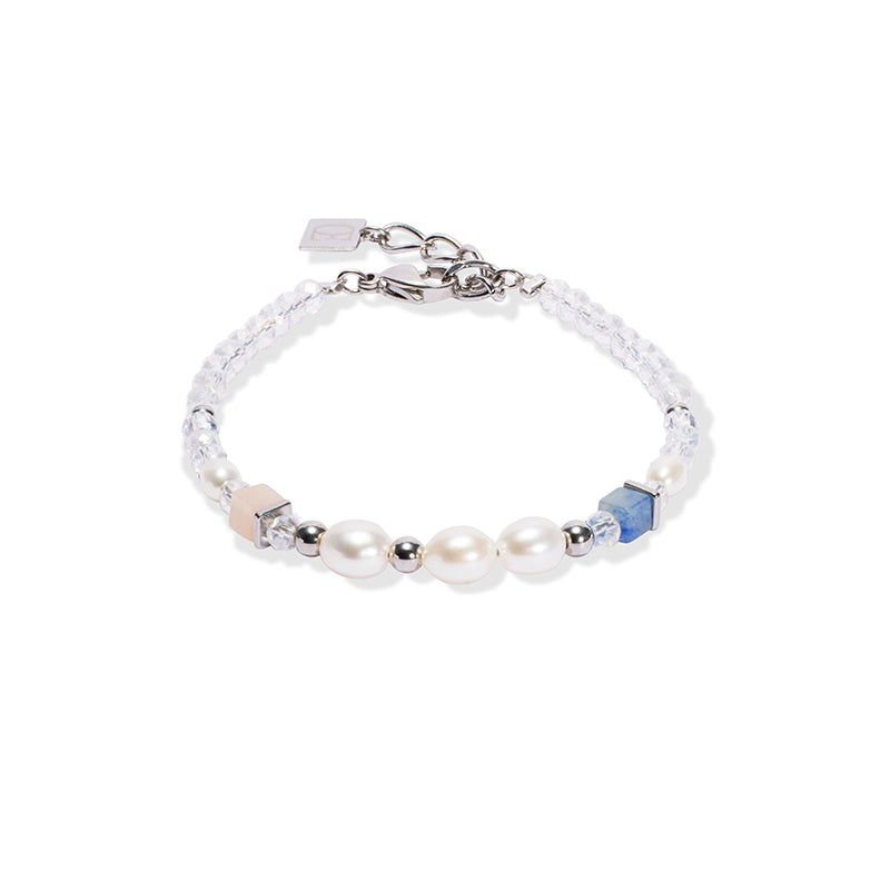 Coeur De Lion Cosmic Pearls Soft Silver Bracelet