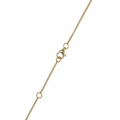 18ct Yellow Gold Diamond Drop Pendant Necklace