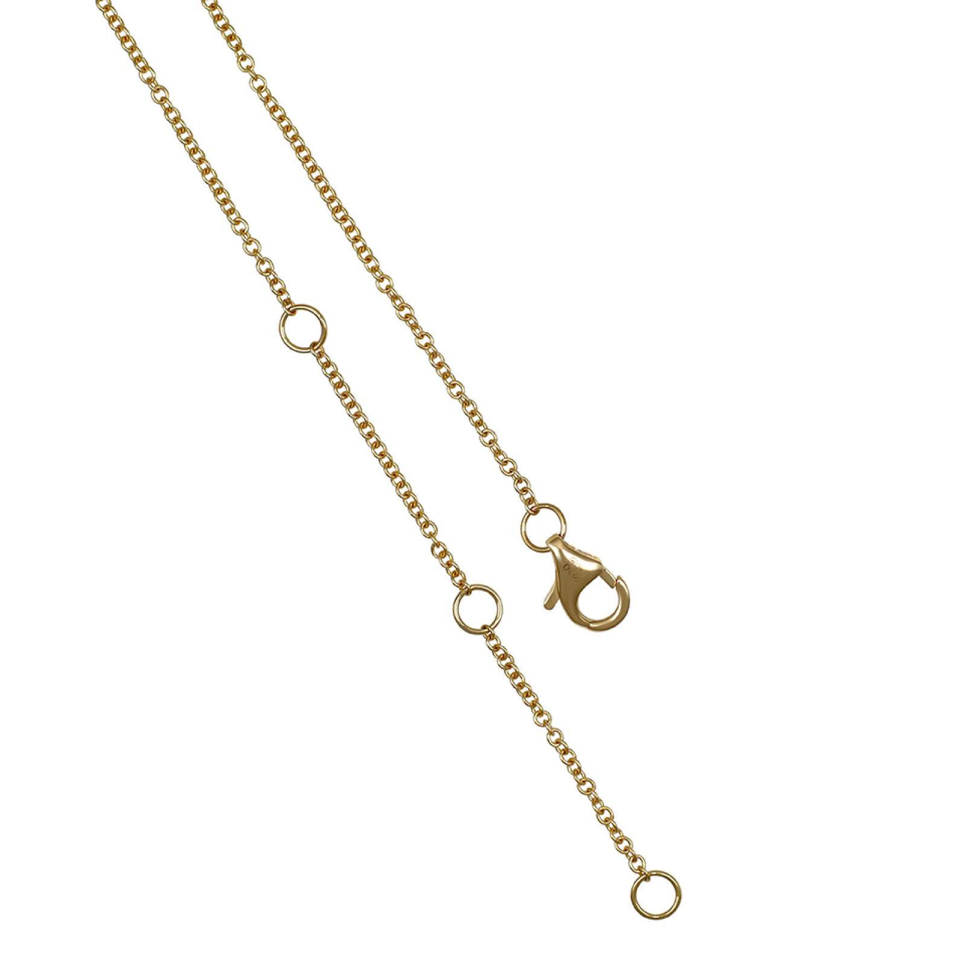 18ct Yellow Gold Diamond Drop Pendant Necklace