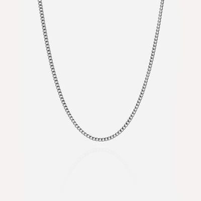 Stainless Steel Curb Necklace