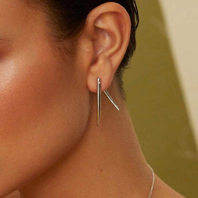 Hot Diamonds Reflect Sterling Silver Spike Statement Earrings