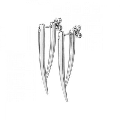 Hot Diamonds Reflect Sterling Silver Spike Statement Earrings - Rococo Jewellery