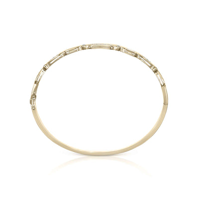 18ct Yellow Gold Diamond Bangle