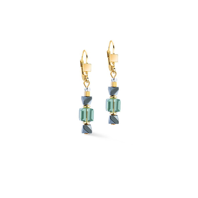 Coeur De Lion Precious Shape Green Turquoise Mix Earrings