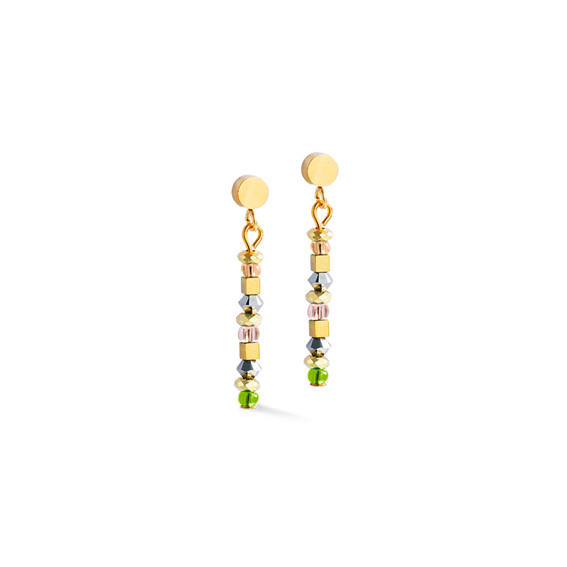 Coeur De Lion Golden Whisper Brown Olive Earrings
