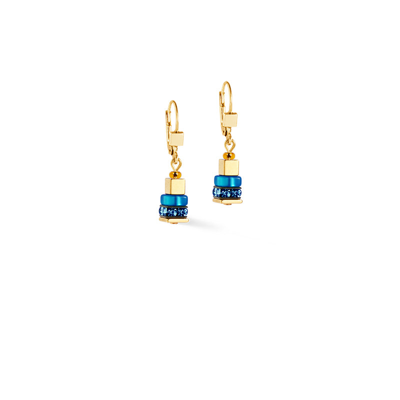 Coeur De Lion Autumn Glow Cube Multicolour Earrings