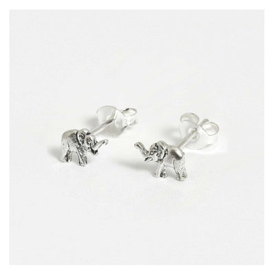 Kingsley Ryan Sterling Silver Elephant Stud Earrings