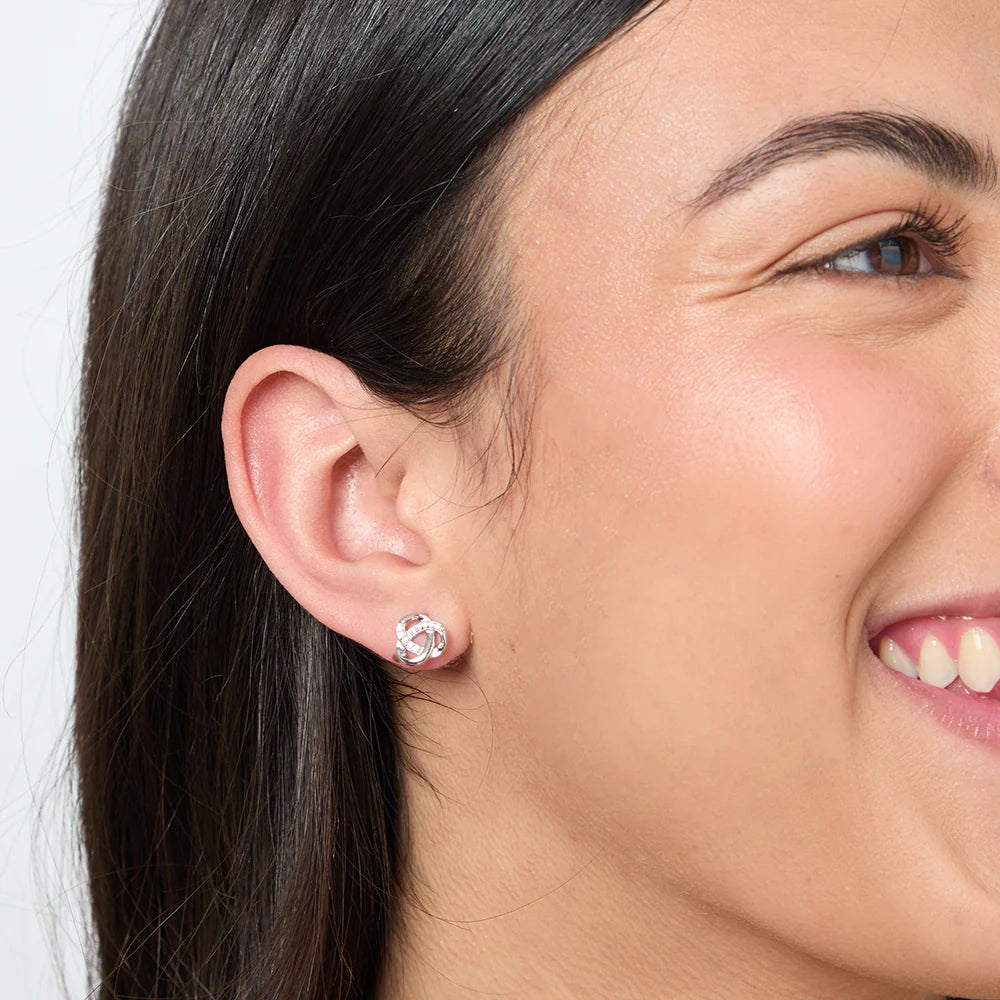 Jools Sterling Silver Loose Knot Earrings