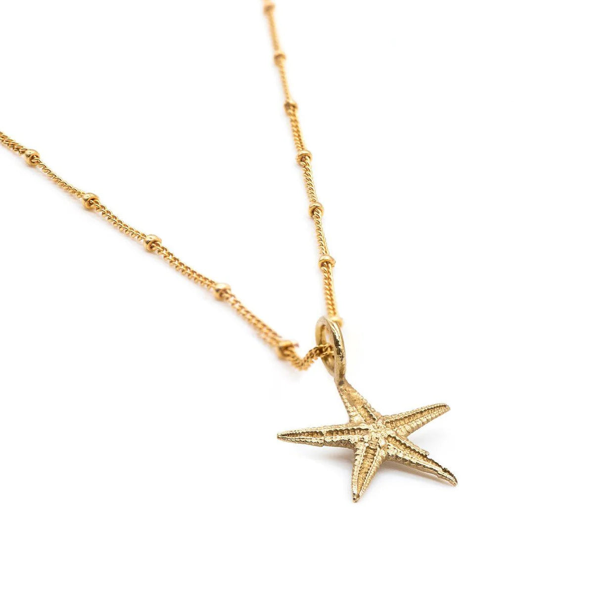 Dainty London Small Gold Starfish Necklace