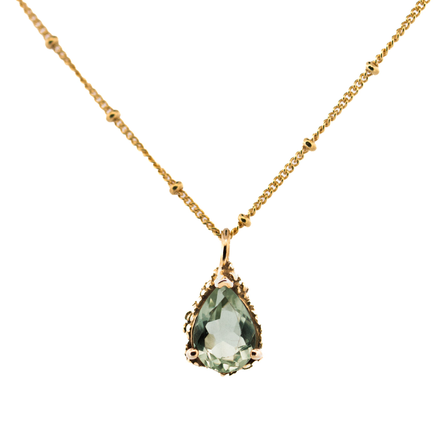 Dainty London Gold Alba Pendant Necklace