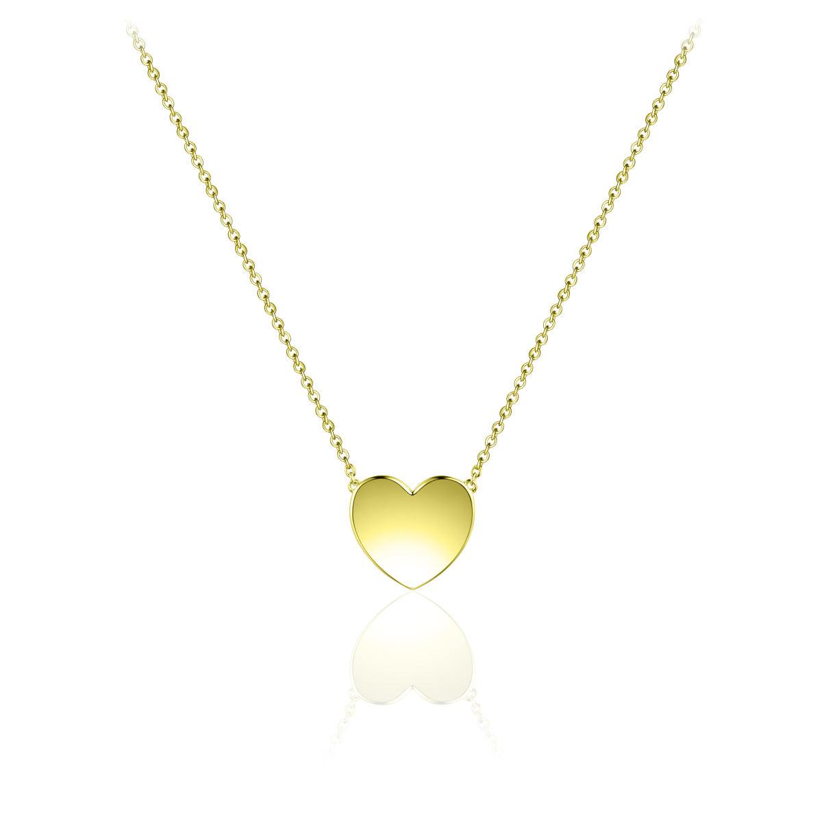 Gold Vermeil Sterling Silver Heart Necklace