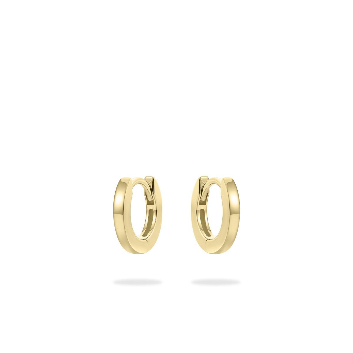 Gold Vermeil Sterling Silver 1.2cm Polished Hoop Earrings