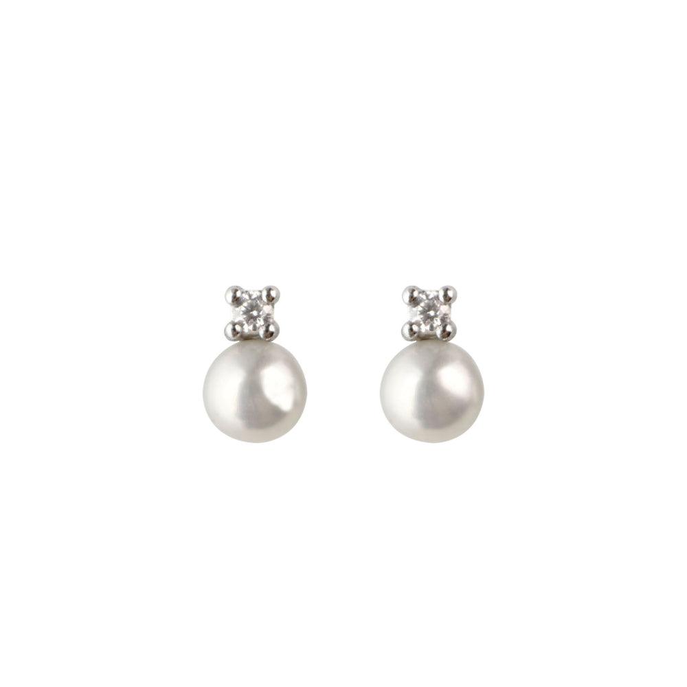 Sparkling Freshwater Pearl Stud Earrings - Rococo Jewellery