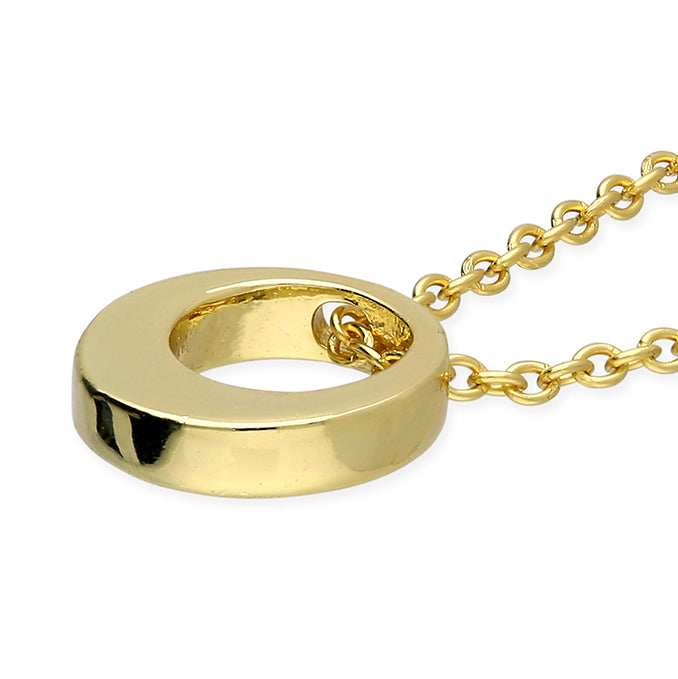 Gold Vermeil Open Circle Pendant