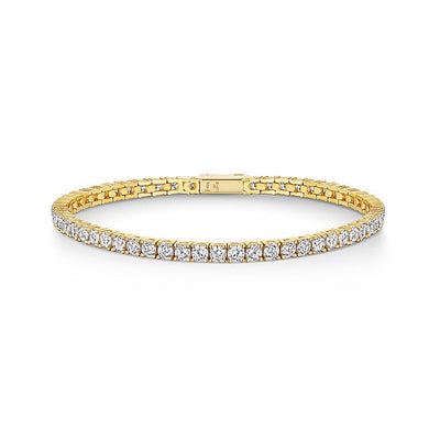 Jools Gold Cubic Zirconia Tennis Bracelet - Rococo Jewellery