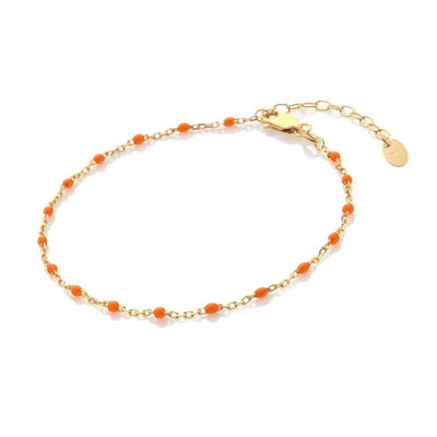 Hot Diamonds Gold and Orange Ocean Bracelet - Rococo Jewellery
