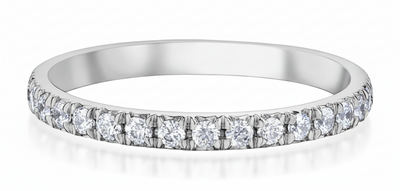 Platinum Diamond 12 Stone Band Ring