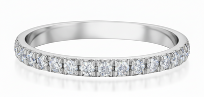 Platinum Diamond 12 Stone Band Ring