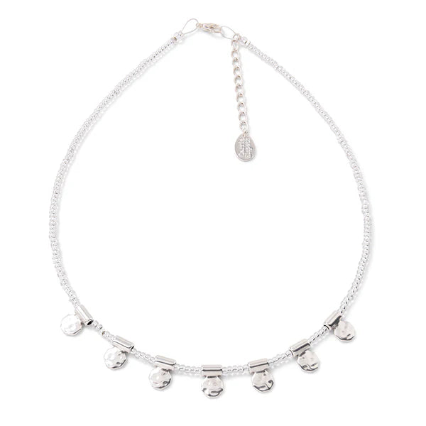 Carrie Elspeth Silver Inca Beaded Necklace