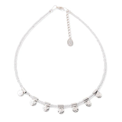 Carrie Elspeth Silver Inca Beaded Necklace